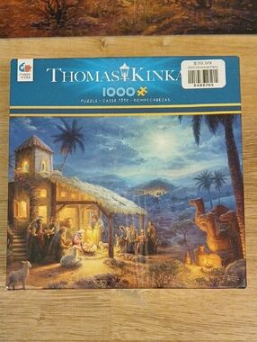 Thomas Kinkade 2023 Christmas Party Nativity 1000-Piece Puzzle